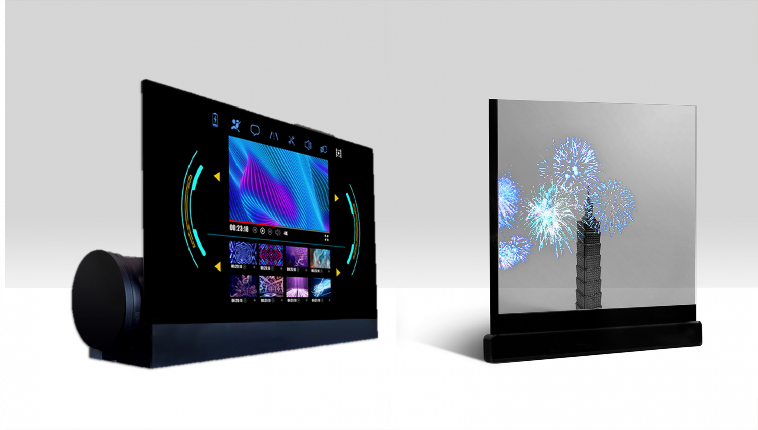 可卷式、折迭性、高透明